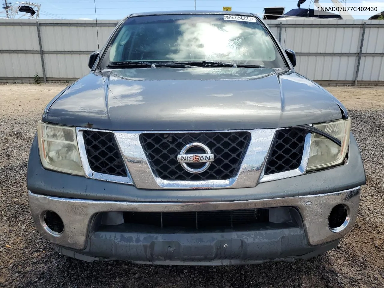 2007 Nissan Frontier Crew Cab Le VIN: 1N6AD07U77C402430 Lot: 72452464