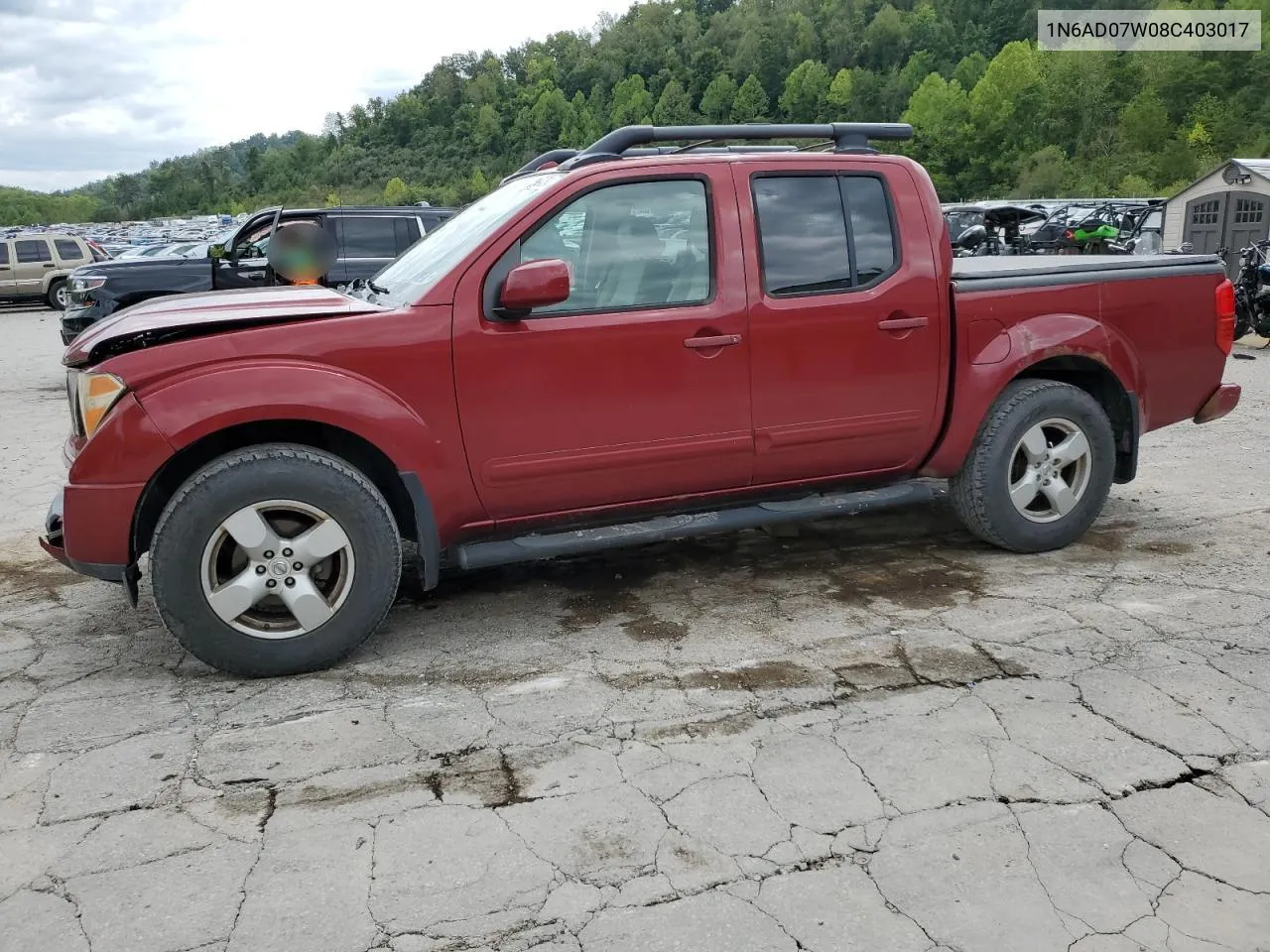 2008 Nissan Frontier Crew Cab Le VIN: 1N6AD07W08C403017 Lot: 67290224