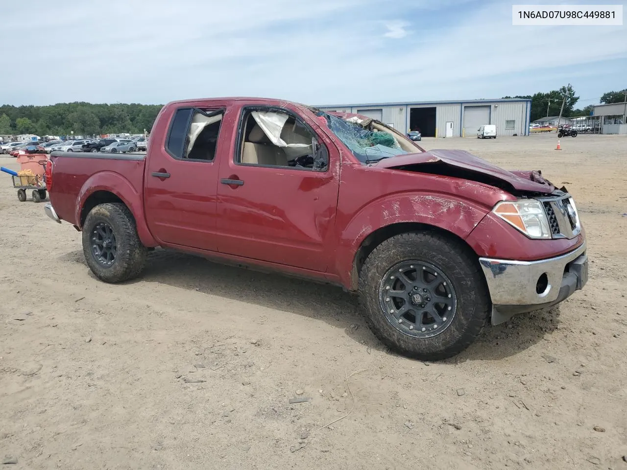 2008 Nissan Frontier Crew Cab Le VIN: 1N6AD07U98C449881 Lot: 68420624