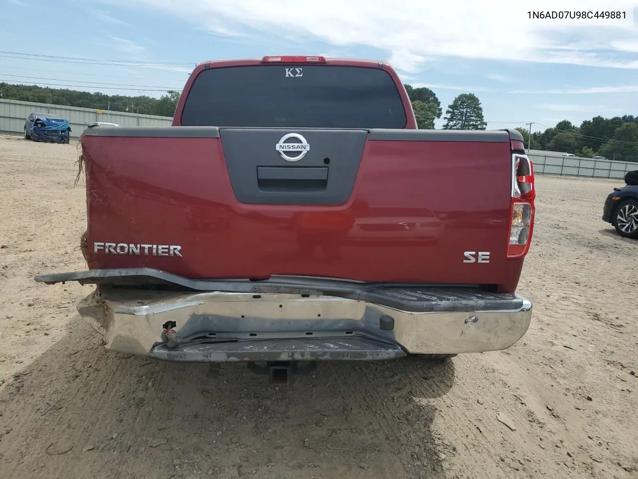 1N6AD07U98C449881 2008 Nissan Frontier Crew Cab Le