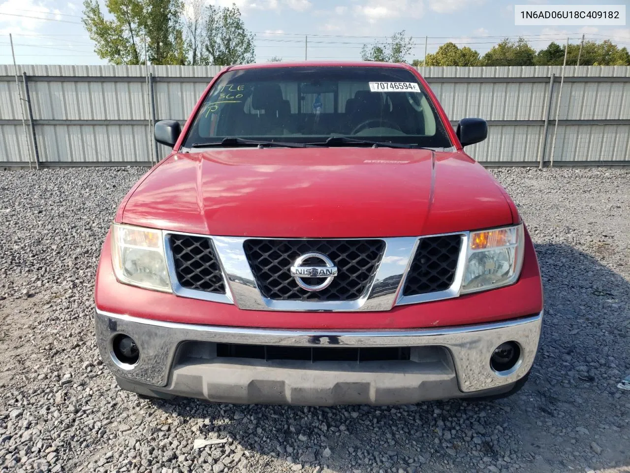 2008 Nissan Frontier King Cab Le VIN: 1N6AD06U18C409182 Lot: 70746594