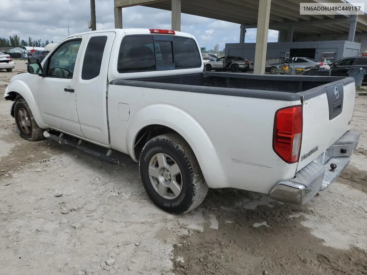 2008 Nissan Frontier King Cab Le VIN: 1N6AD06U48C449157 Lot: 73052724