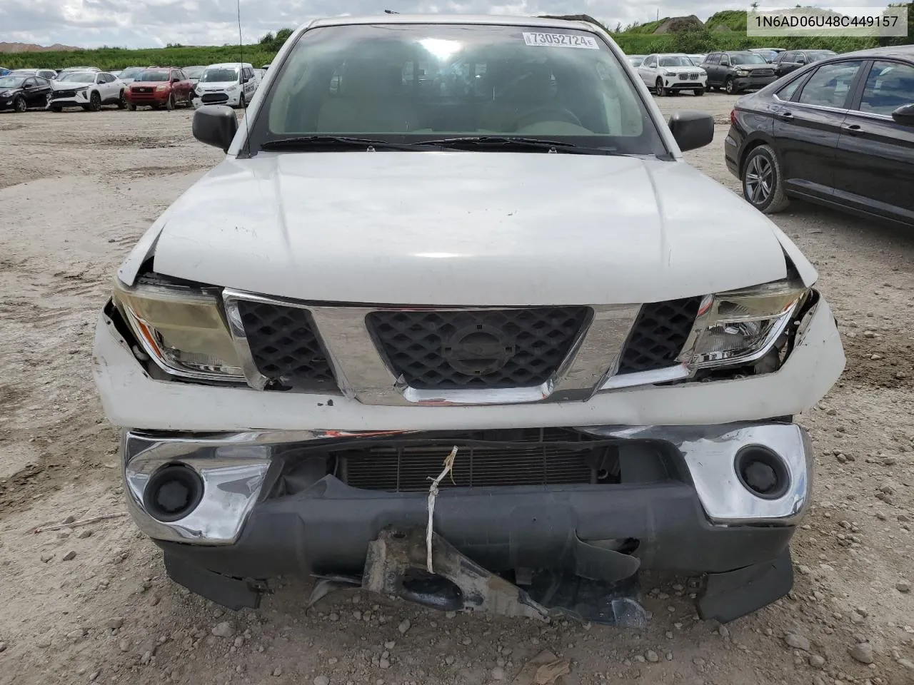 2008 Nissan Frontier King Cab Le VIN: 1N6AD06U48C449157 Lot: 73052724