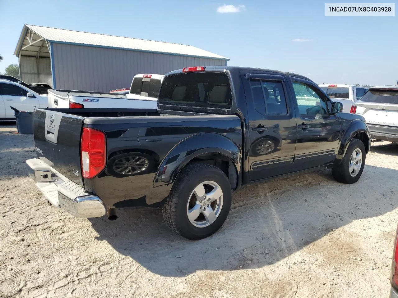 2008 Nissan Frontier Crew Cab Le VIN: 1N6AD07UX8C403928 Lot: 77245884