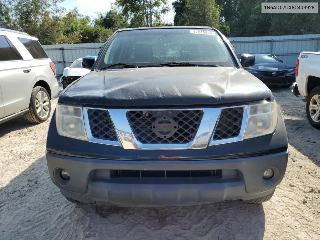 2008 Nissan Frontier Crew Cab Le VIN: 1N6AD07UX8C403928 Lot: 77245884