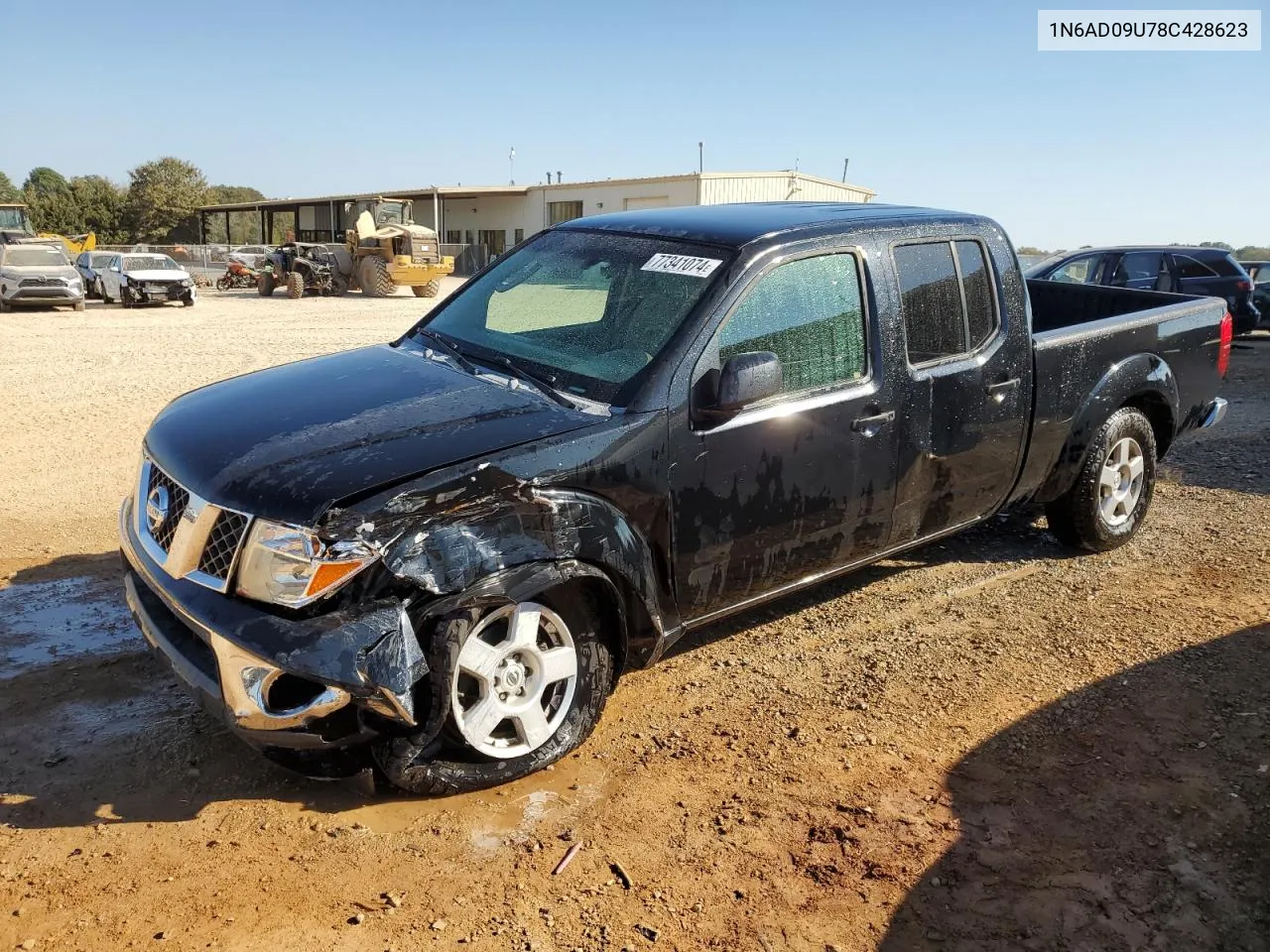 2008 Nissan Frontier Crew Cab Le VIN: 1N6AD09U78C428623 Lot: 77341074