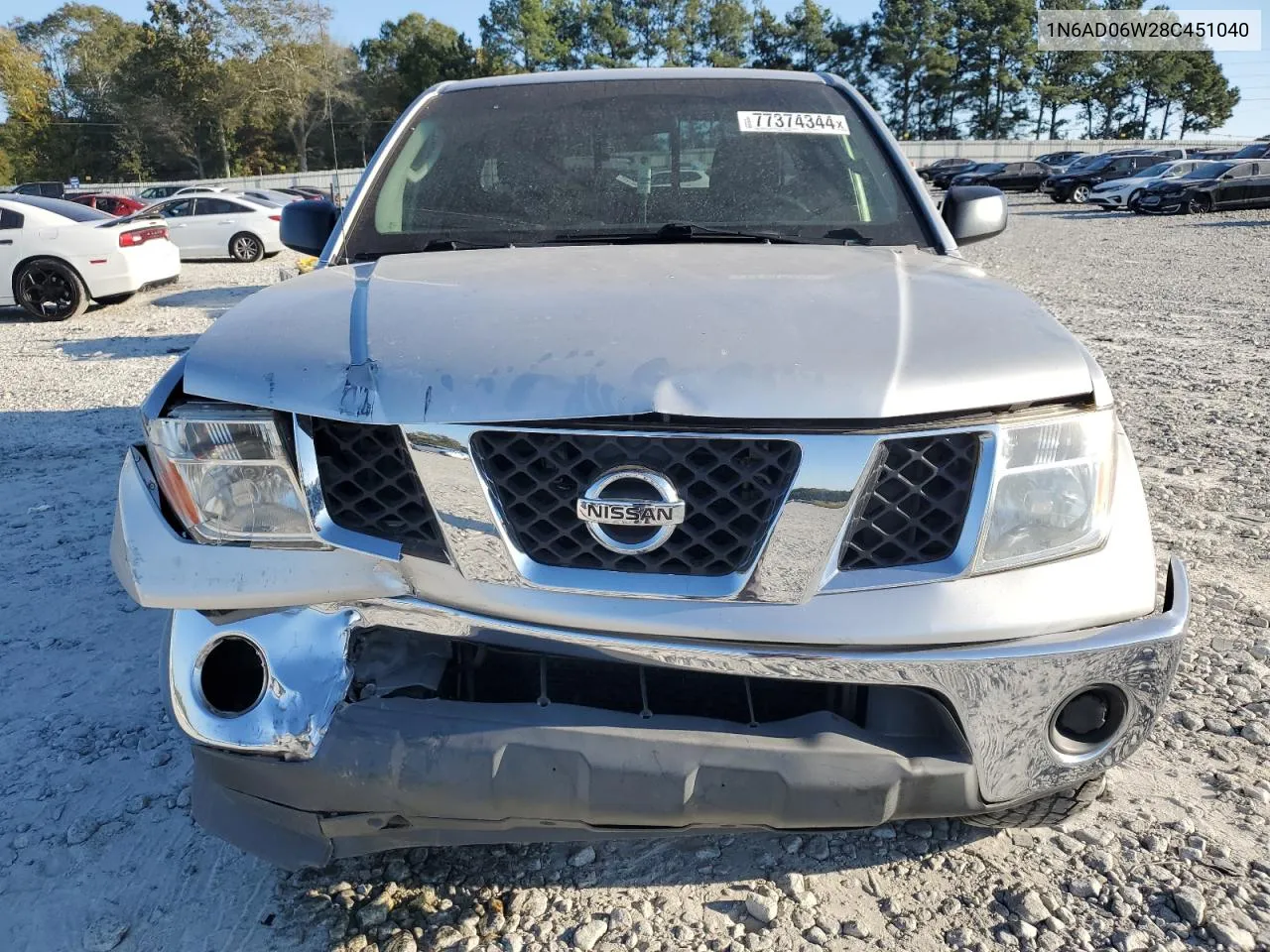 2008 Nissan Frontier King Cab Le VIN: 1N6AD06W28C451040 Lot: 77374344