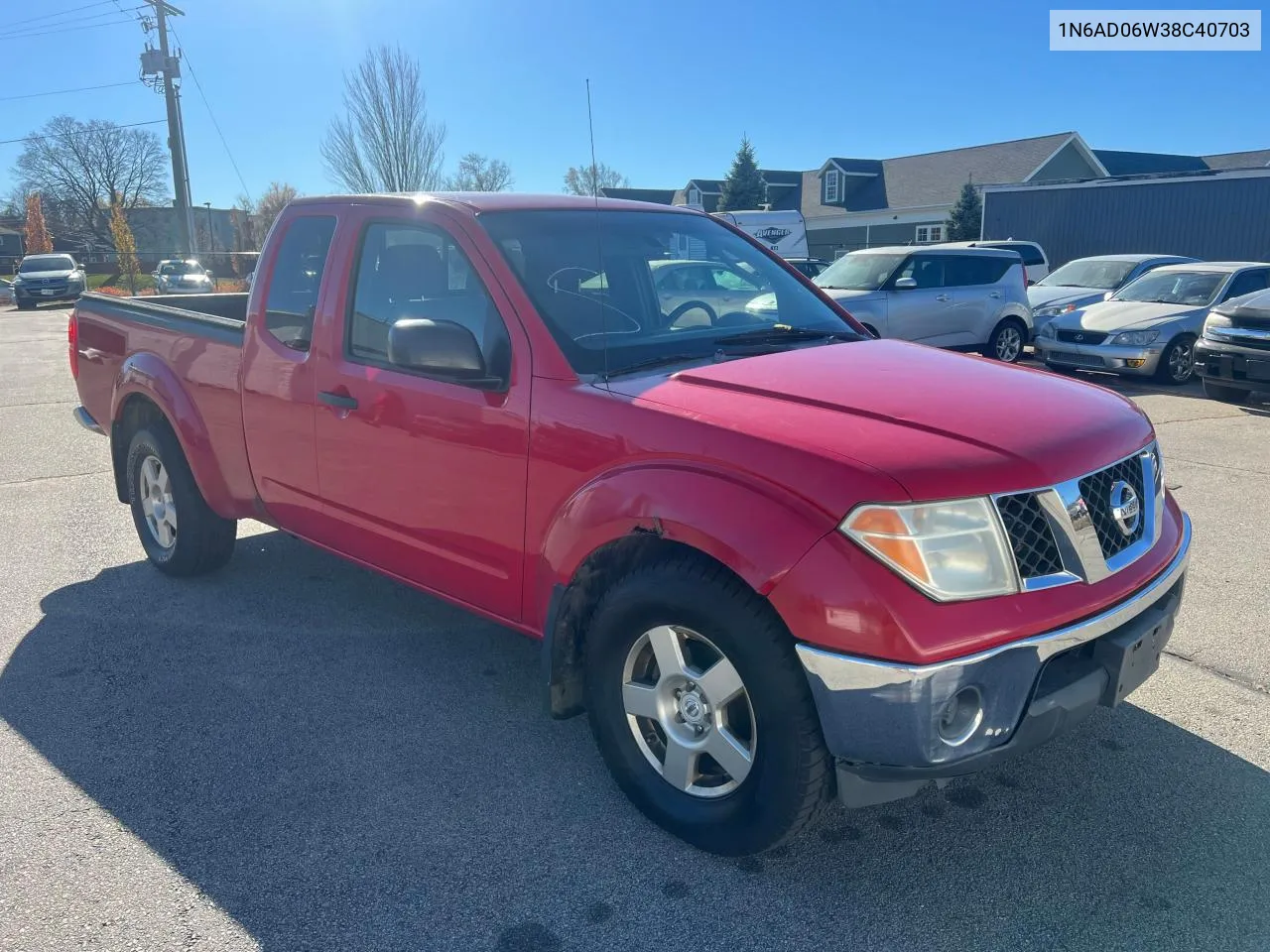 2008 Nissan Frontier King Cab Le VIN: 1N6AD06W38C40703 Lot: 80471014