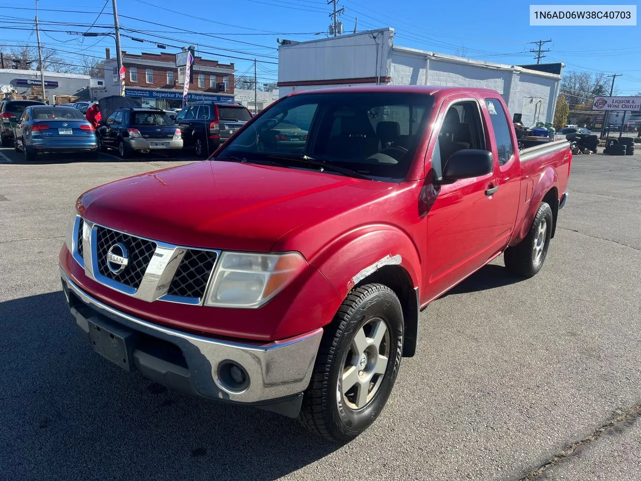 2008 Nissan Frontier King Cab Le VIN: 1N6AD06W38C40703 Lot: 80471014