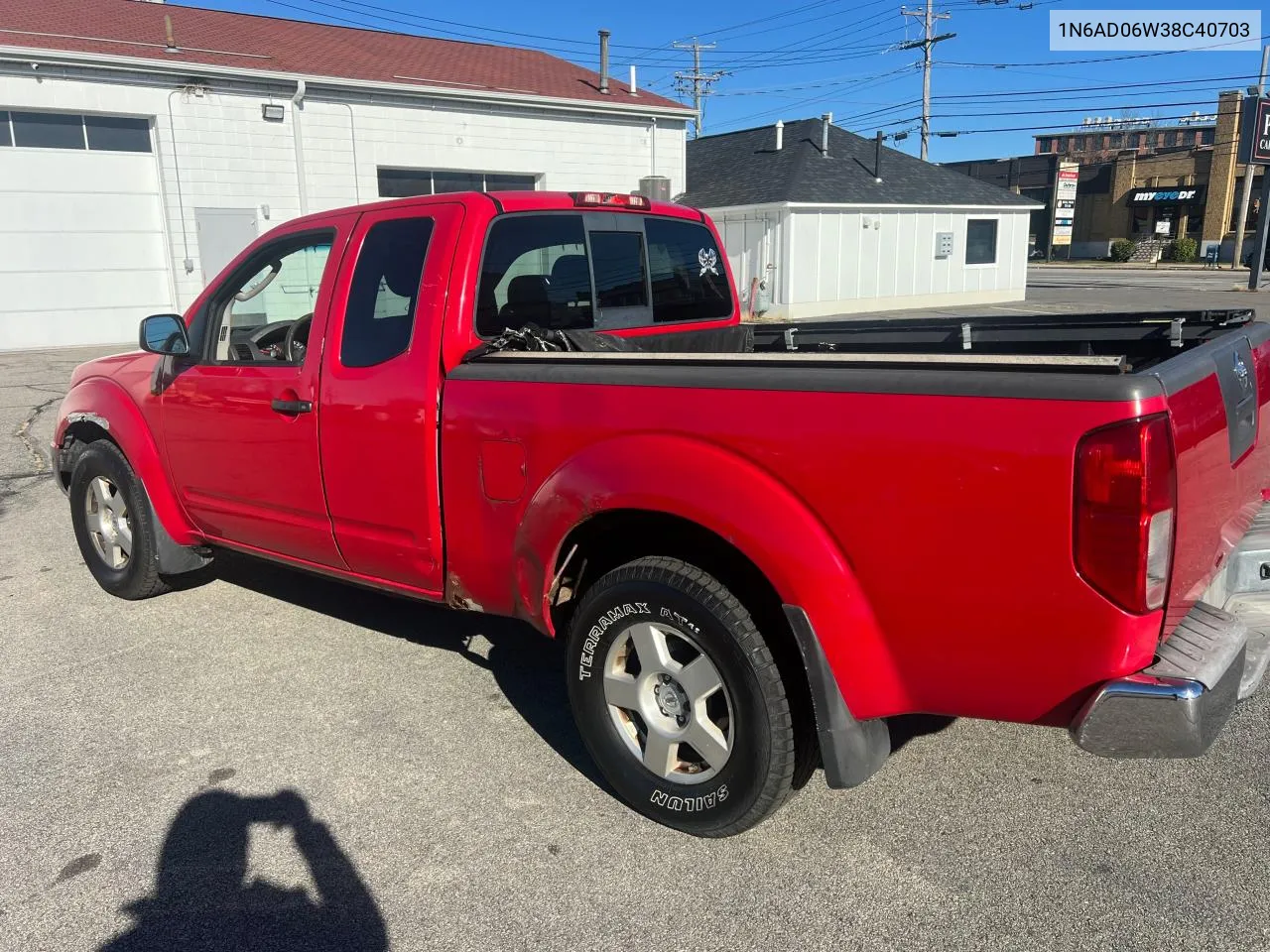 2008 Nissan Frontier King Cab Le VIN: 1N6AD06W38C40703 Lot: 80471014