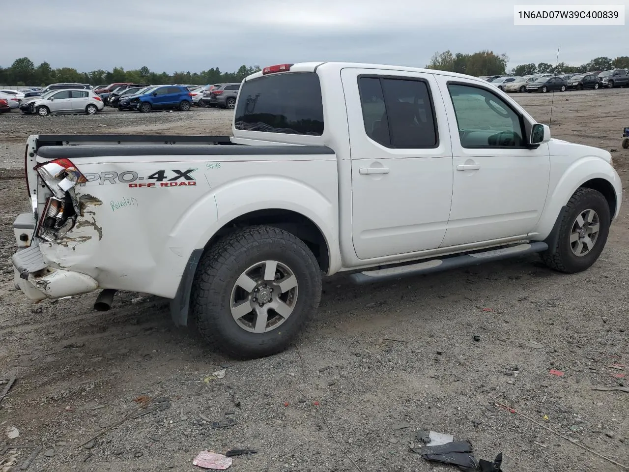 1N6AD07W39C400839 2009 Nissan Frontier Crew Cab Se