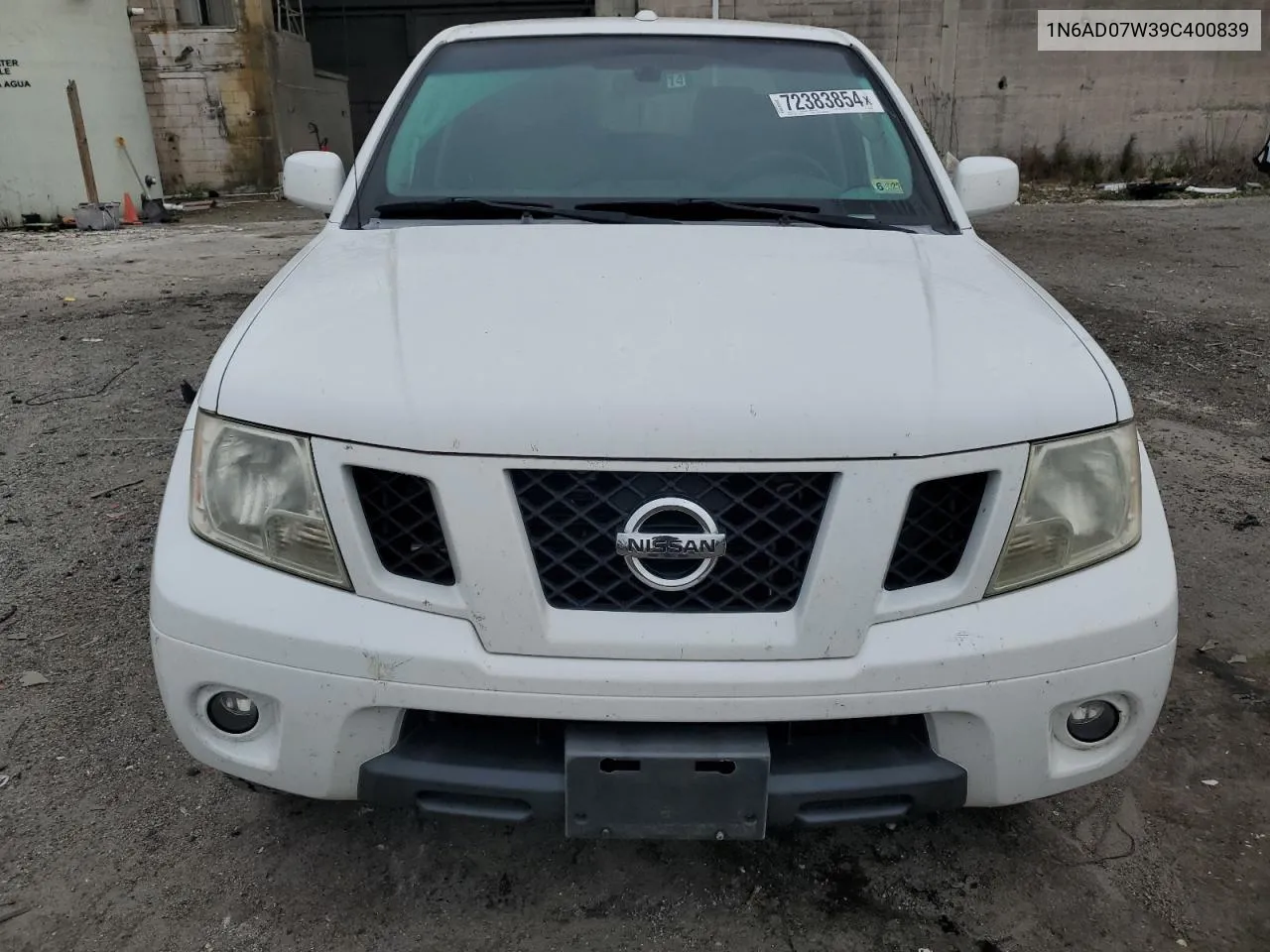 2009 Nissan Frontier Crew Cab Se VIN: 1N6AD07W39C400839 Lot: 72383854