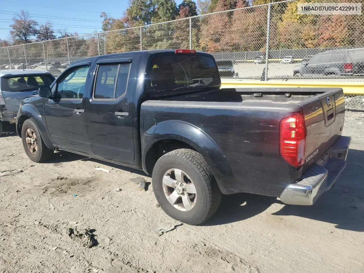 2009 Nissan Frontier Crew Cab Se VIN: 1N6AD07U09C422991 Lot: 76979684