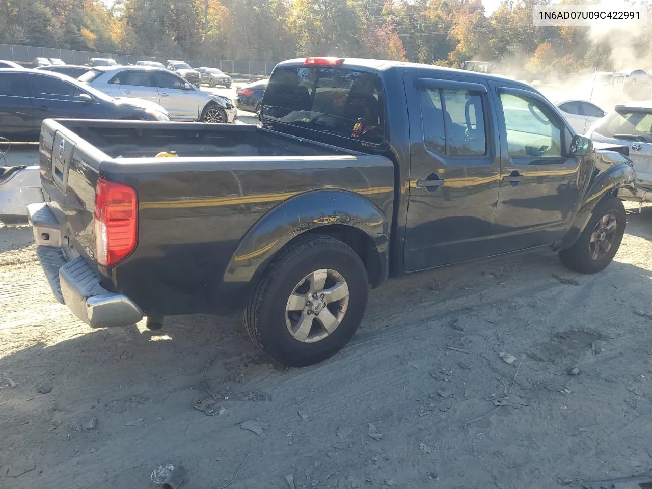 2009 Nissan Frontier Crew Cab Se VIN: 1N6AD07U09C422991 Lot: 76979684