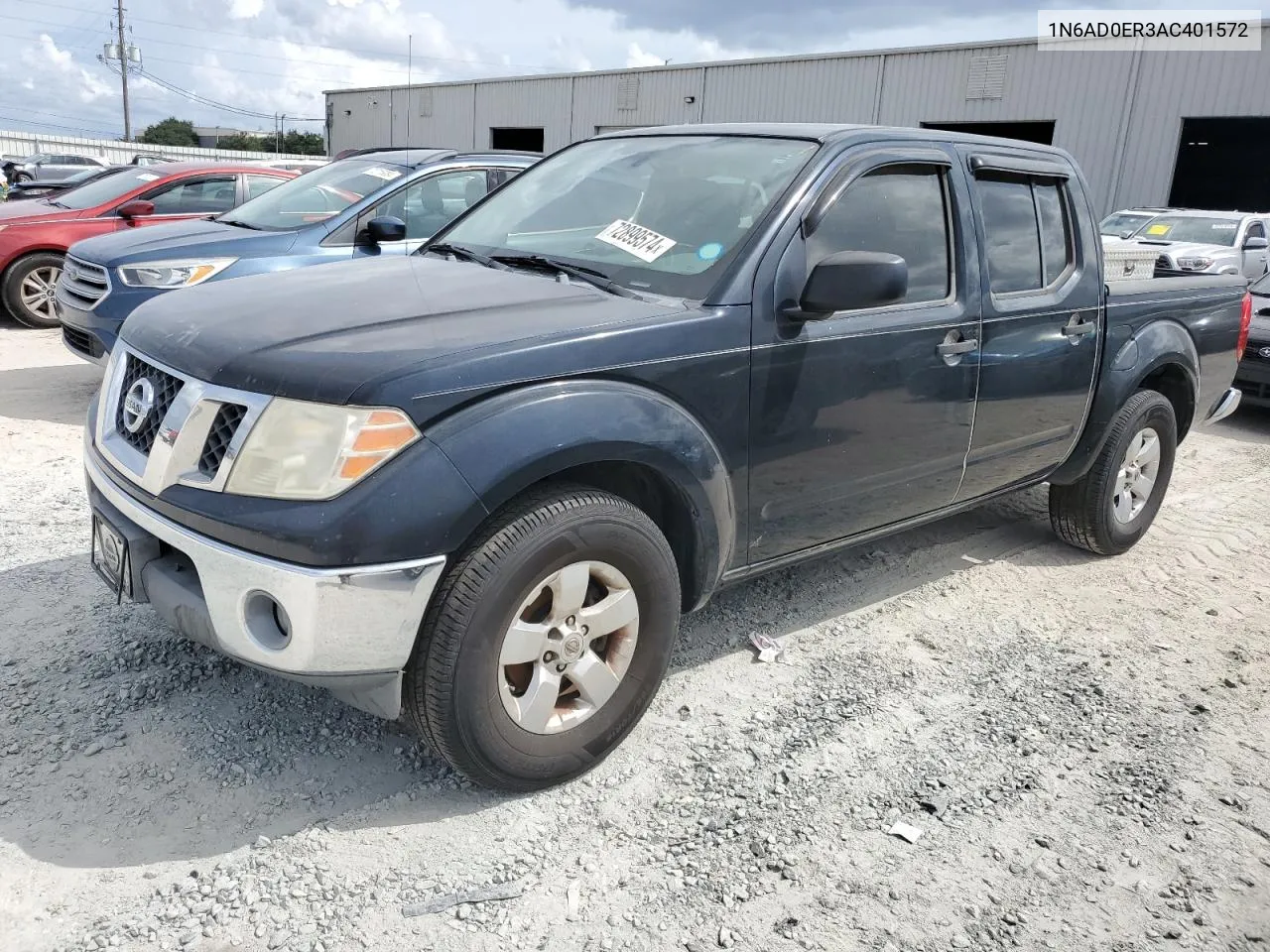 1N6AD0ER3AC401572 2010 Nissan Frontier Crew Cab Se