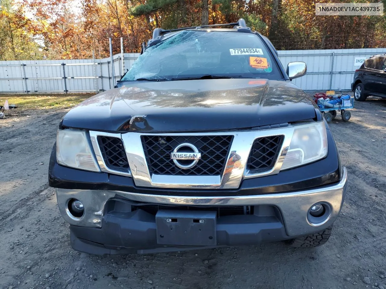 2010 Nissan Frontier Crew Cab Se VIN: 1N6AD0EV1AC439735 Lot: 77944934