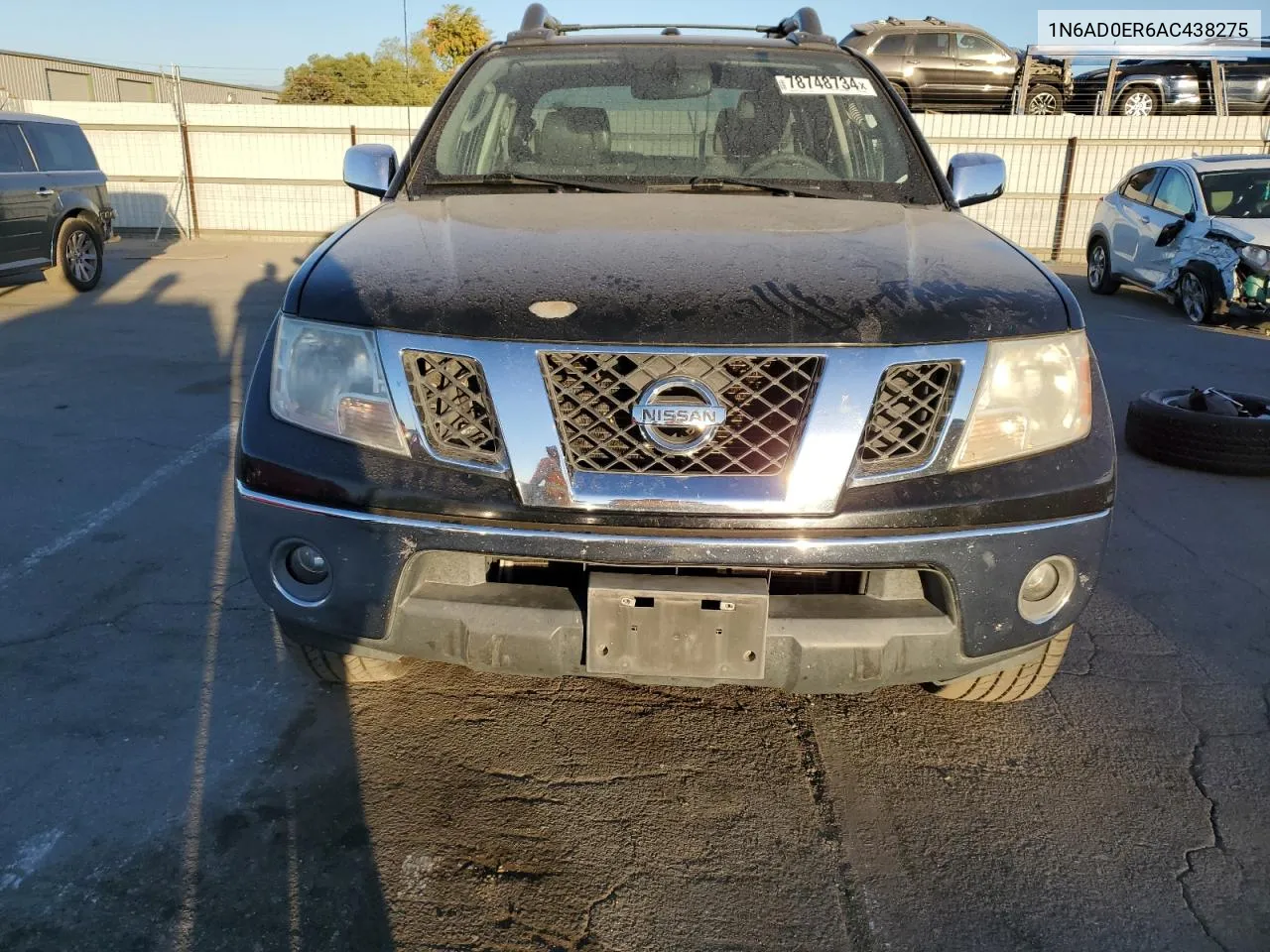 2010 Nissan Frontier Crew Cab Se VIN: 1N6AD0ER6AC438275 Lot: 78748734