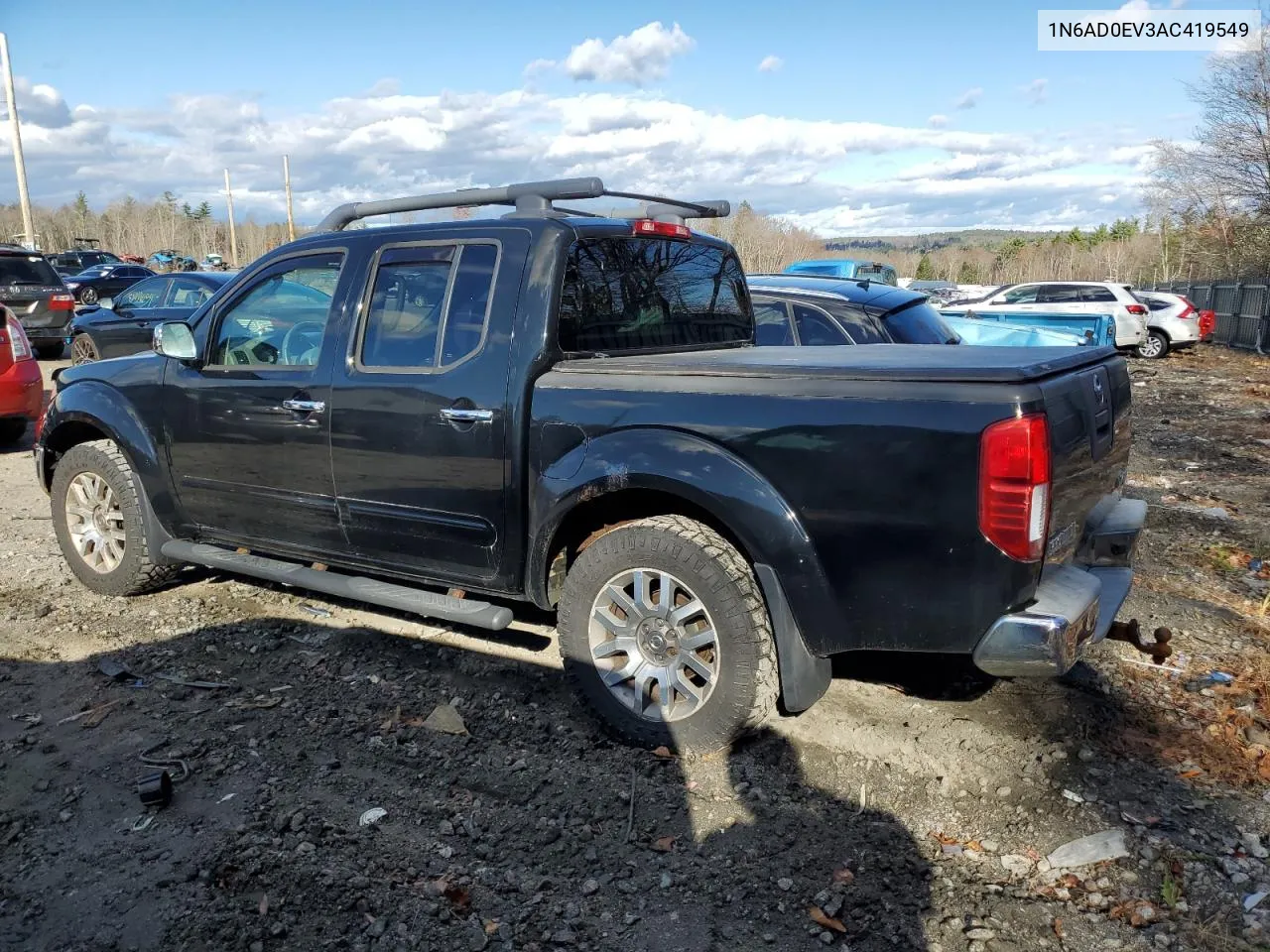 2010 Nissan Frontier Crew Cab Se VIN: 1N6AD0EV3AC419549 Lot: 79516044