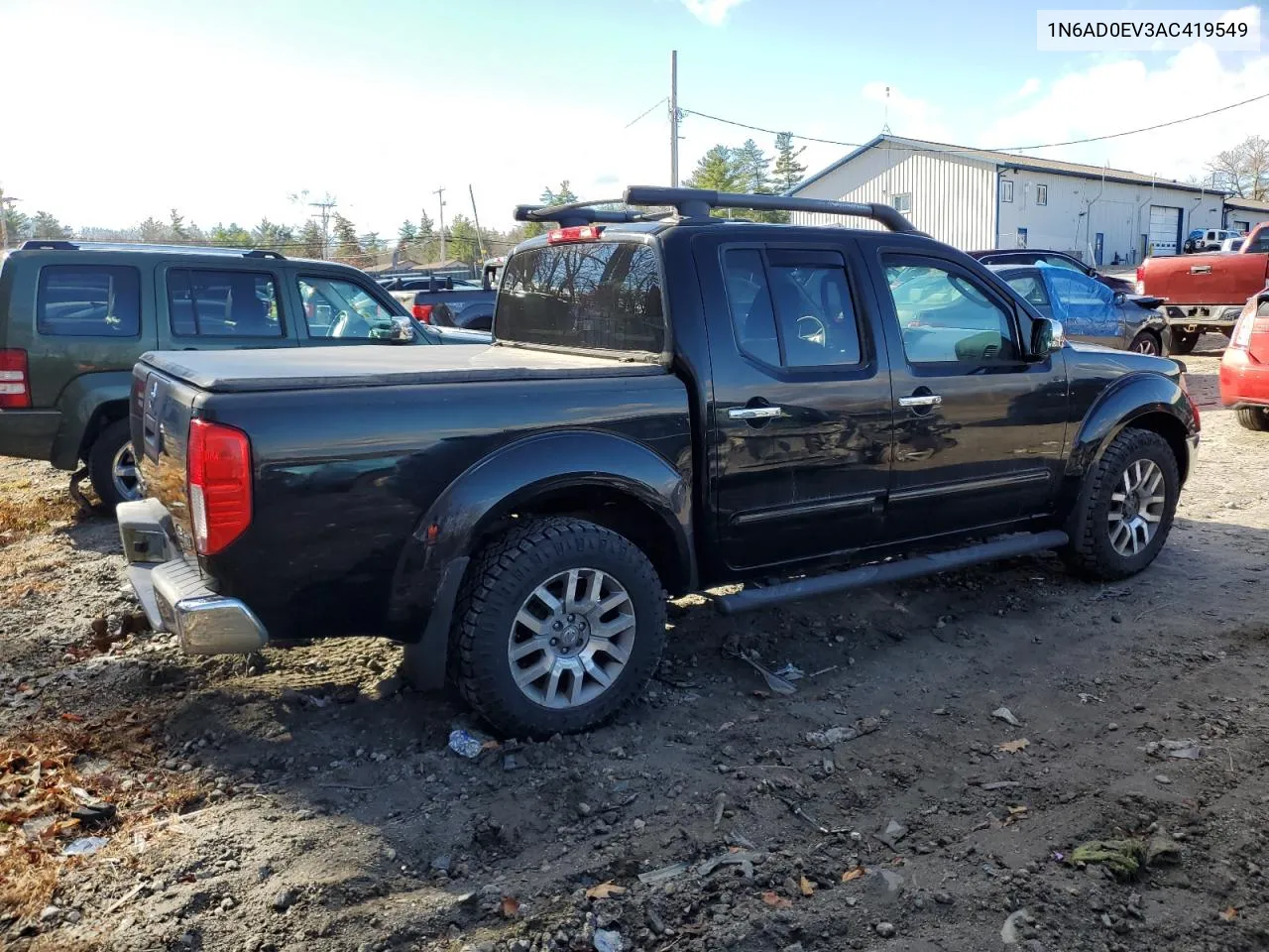 2010 Nissan Frontier Crew Cab Se VIN: 1N6AD0EV3AC419549 Lot: 79516044