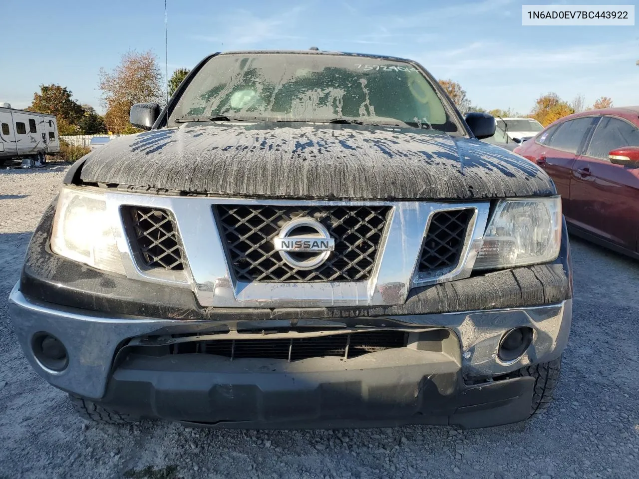 2011 Nissan Frontier S VIN: 1N6AD0EV7BC443922 Lot: 75724014