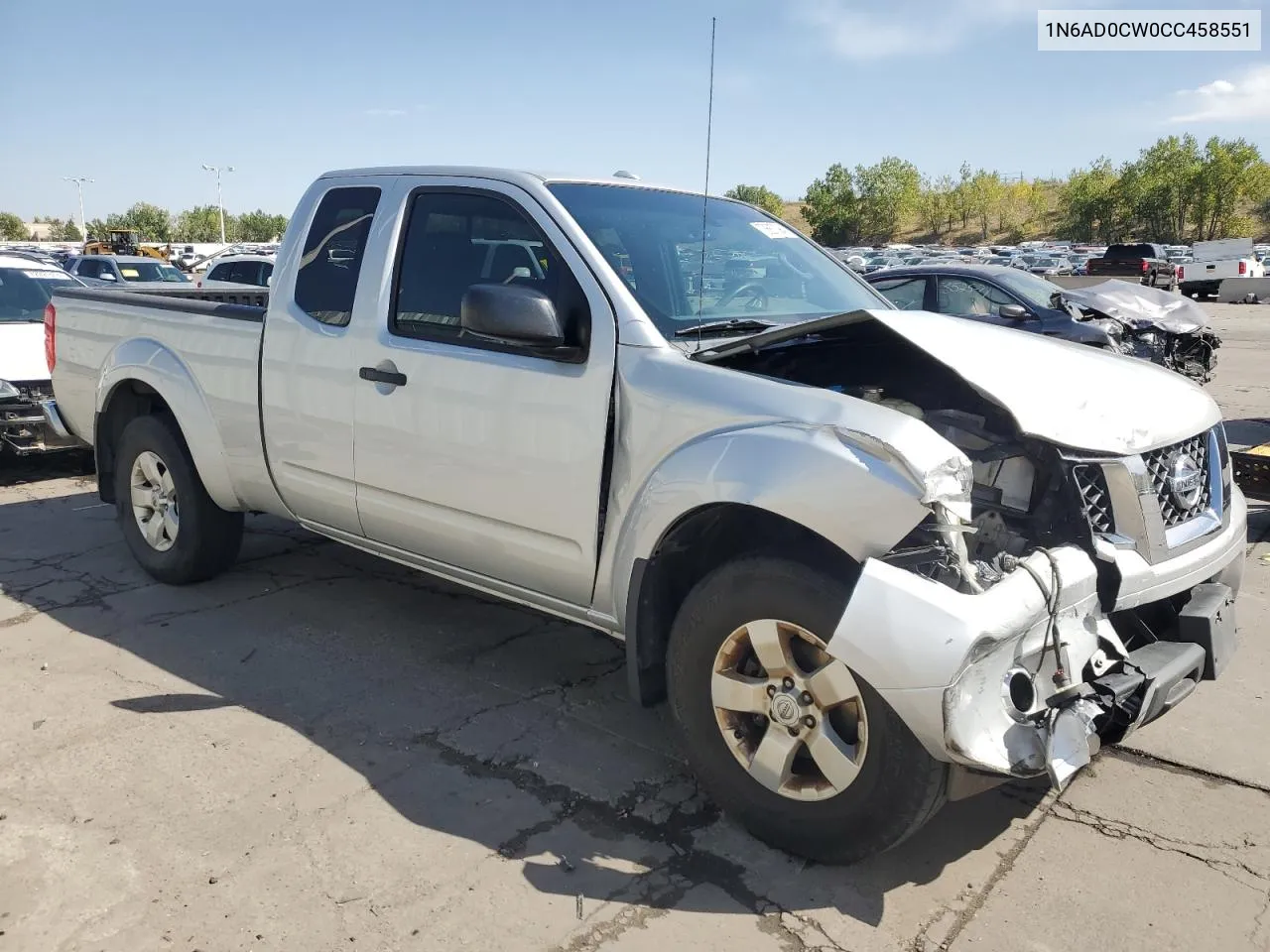 2012 Nissan Frontier Sv VIN: 1N6AD0CW0CC458551 Lot: 73687094