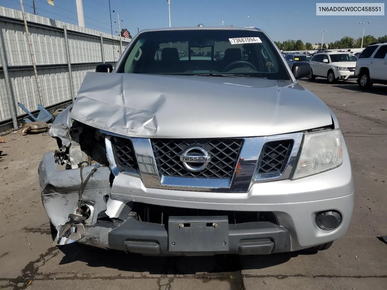 2012 Nissan Frontier Sv VIN: 1N6AD0CW0CC458551 Lot: 73687094