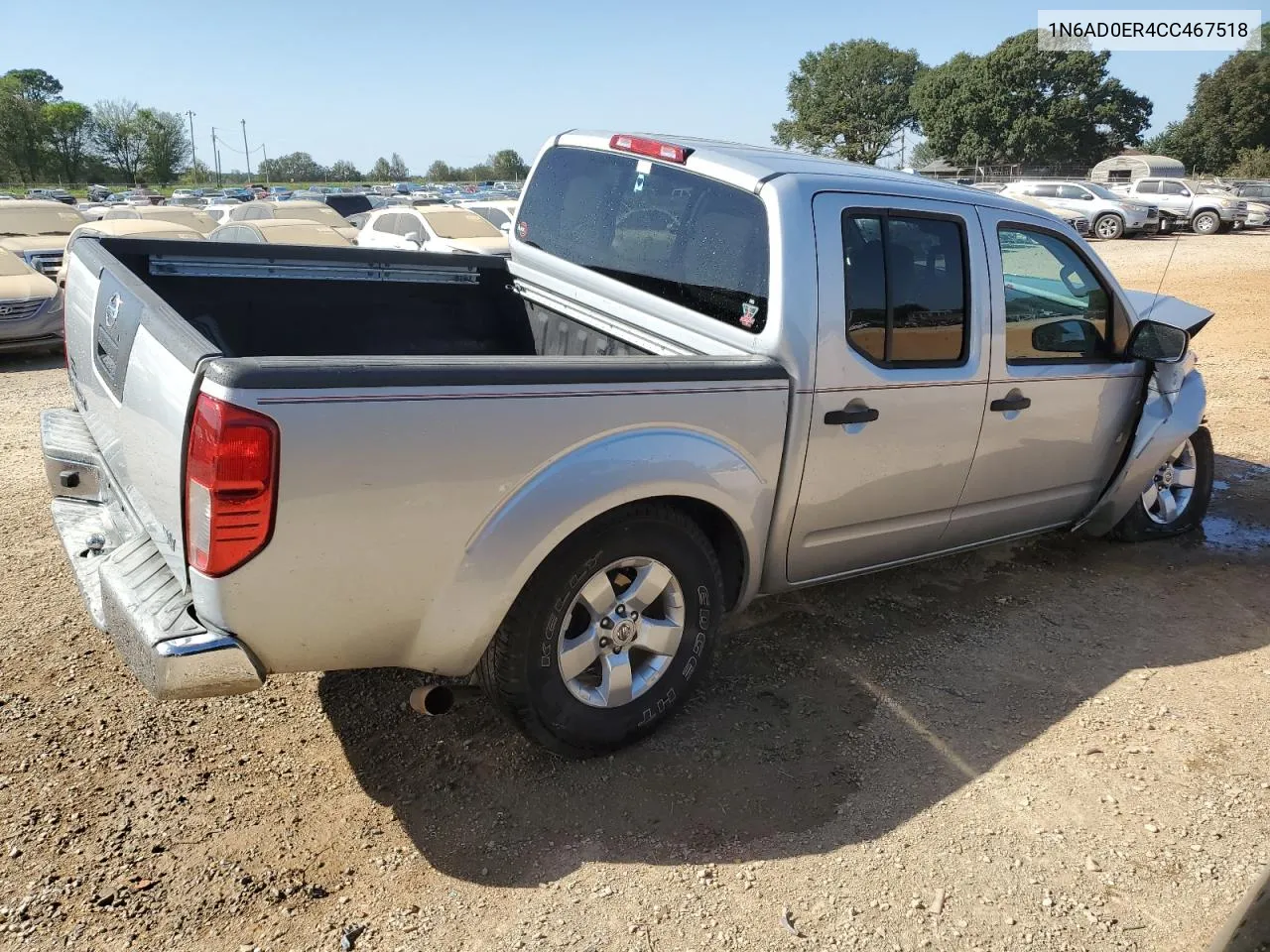 2012 Nissan Frontier S VIN: 1N6AD0ER4CC467518 Lot: 75602674