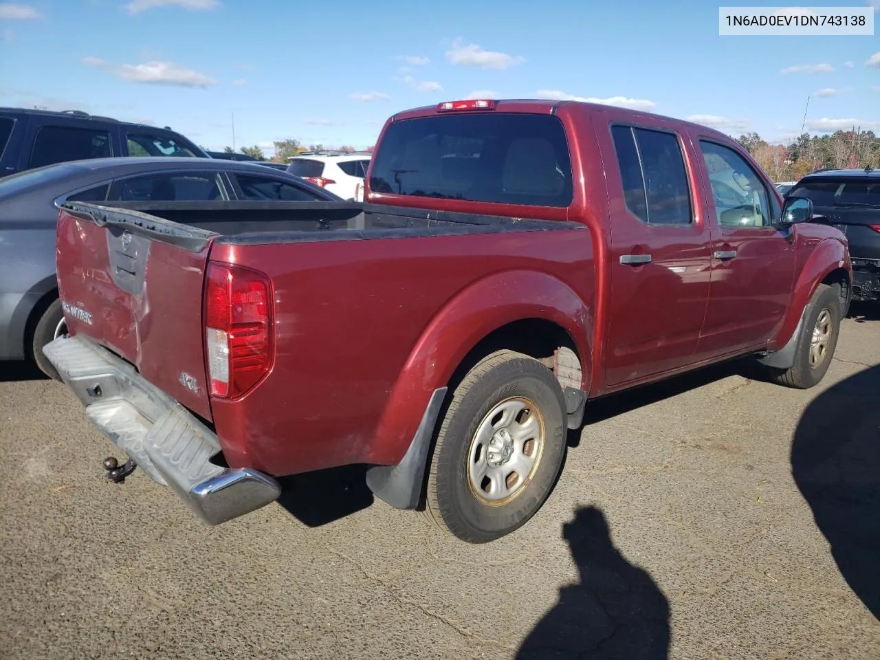 2013 Nissan Frontier S VIN: 1N6AD0EV1DN743138 Lot: 75724444