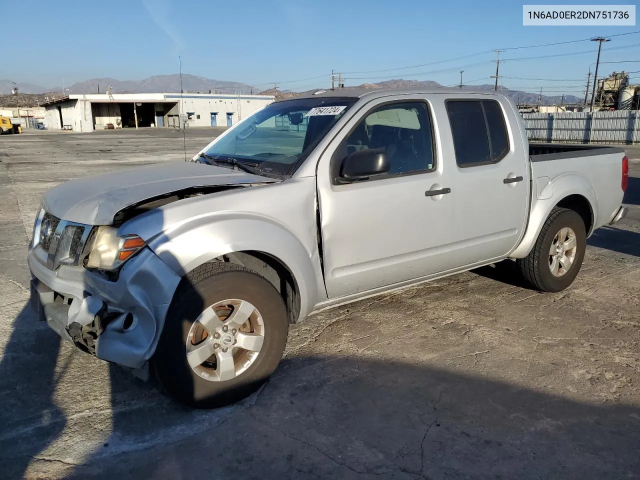 2013 Nissan Frontier S VIN: 1N6AD0ER2DN751736 Lot: 77641724