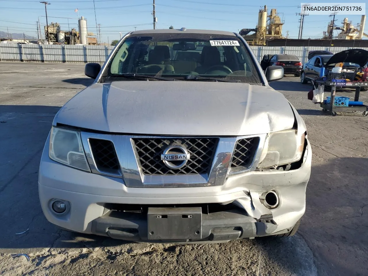 2013 Nissan Frontier S VIN: 1N6AD0ER2DN751736 Lot: 77641724