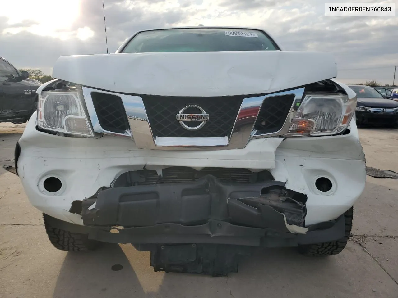 2015 Nissan Frontier S VIN: 1N6AD0ER0FN760843 Lot: 80650124