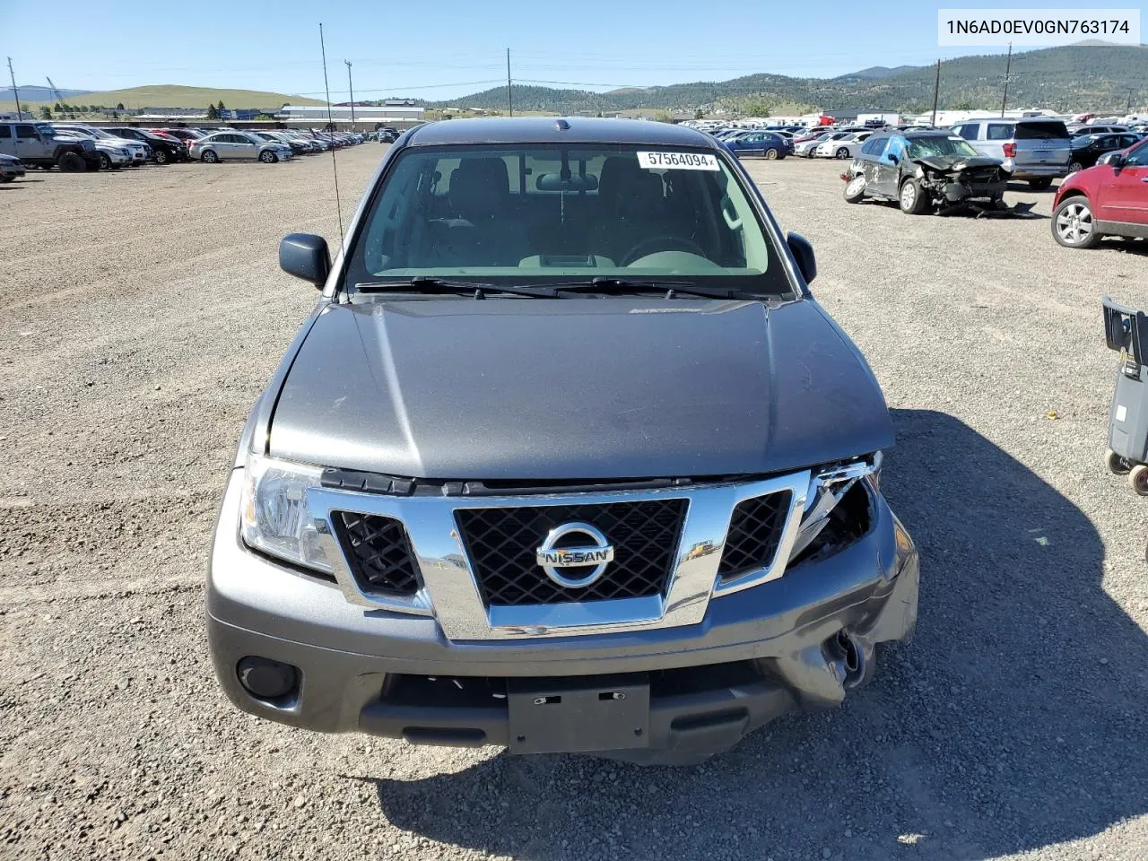 2016 Nissan Frontier S VIN: 1N6AD0EV0GN763174 Lot: 57564094