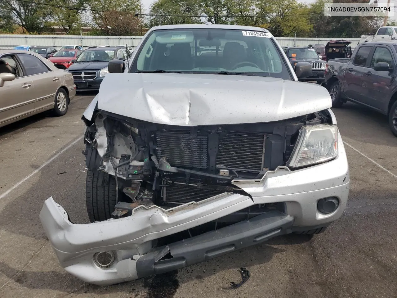 2016 Nissan Frontier S VIN: 1N6AD0EV5GN757094 Lot: 71849934