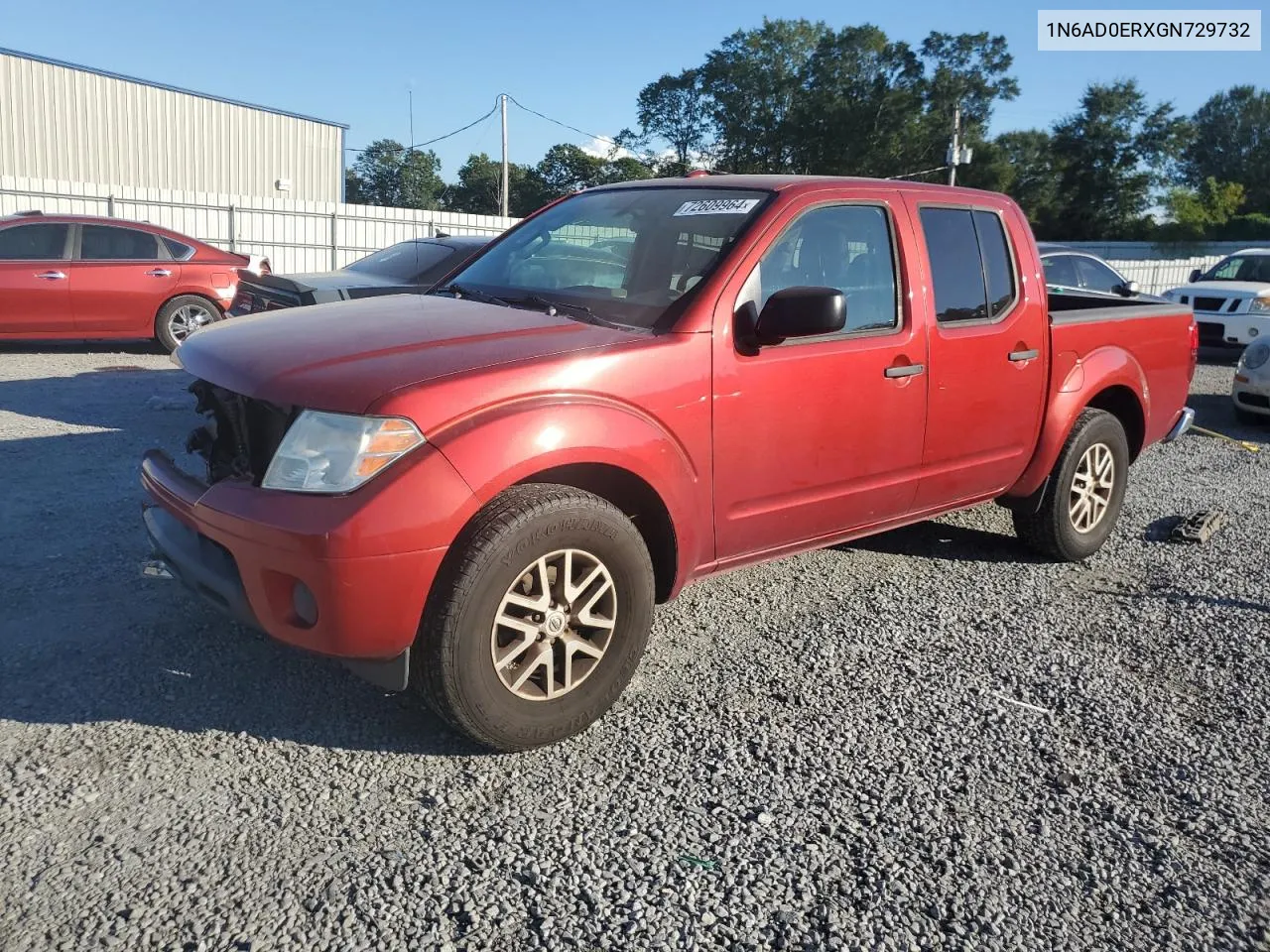 2016 Nissan Frontier S VIN: 1N6AD0ERXGN729732 Lot: 72609964