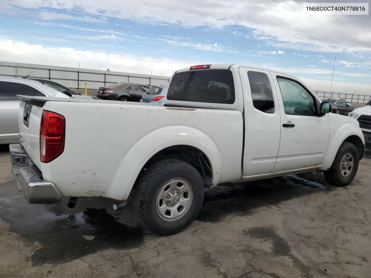 2016 Nissan Frontier S VIN: 1N6BD0CT4GN778816 Lot: 76731334