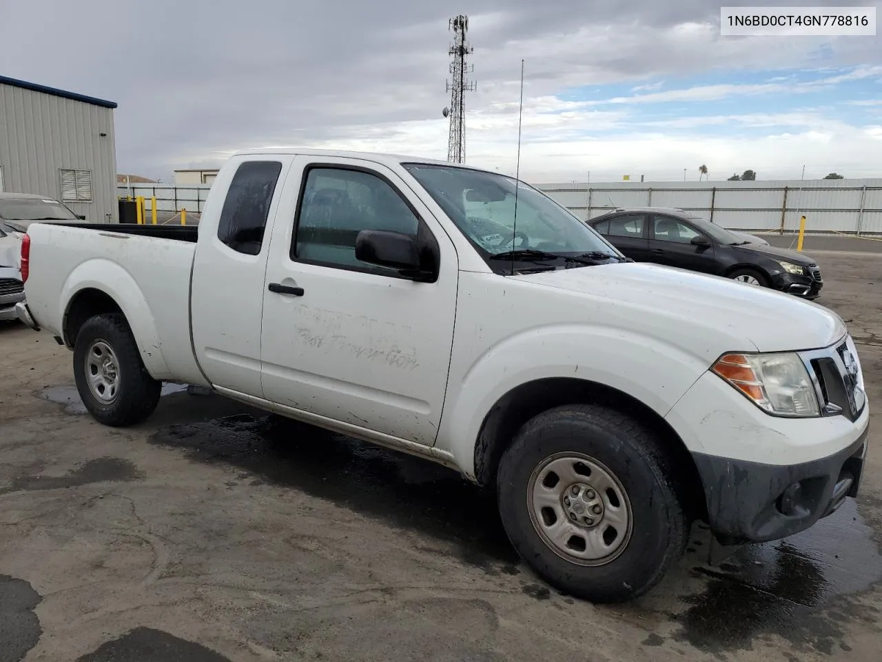 2016 Nissan Frontier S VIN: 1N6BD0CT4GN778816 Lot: 76731334