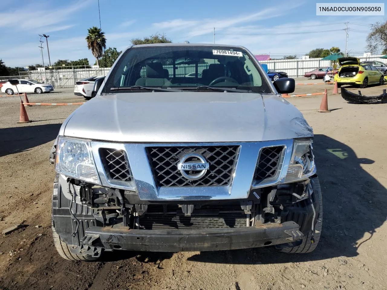 2016 Nissan Frontier Sv VIN: 1N6AD0CU0GN905050 Lot: 76981494