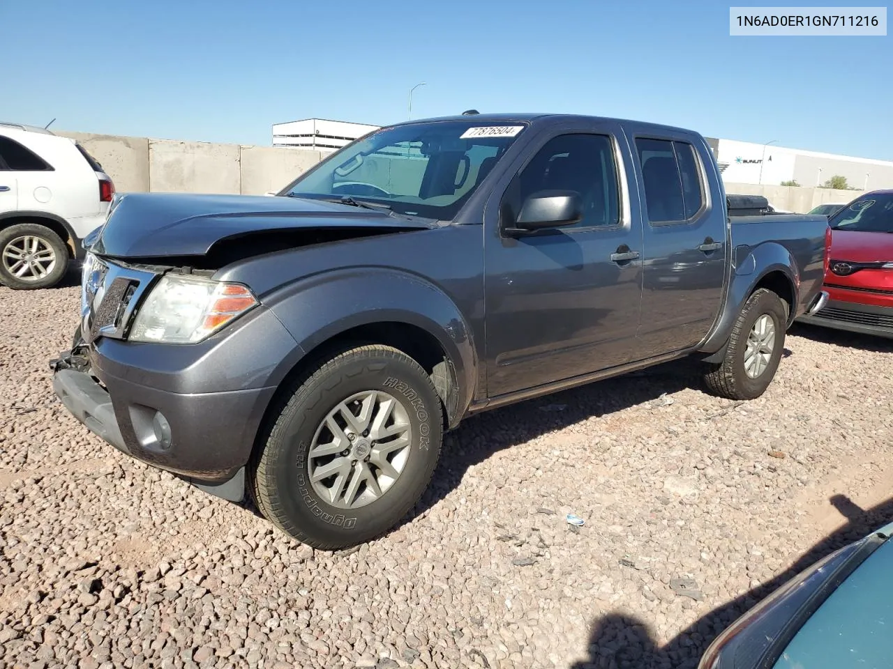 2016 Nissan Frontier S VIN: 1N6AD0ER1GN711216 Lot: 77876504