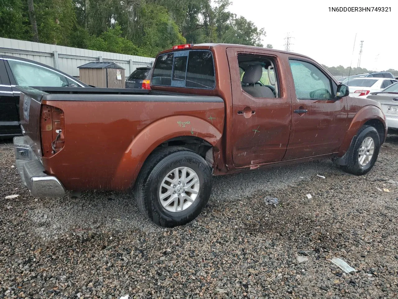 2017 Nissan Frontier S VIN: 1N6DD0ER3HN749321 Lot: 72354064