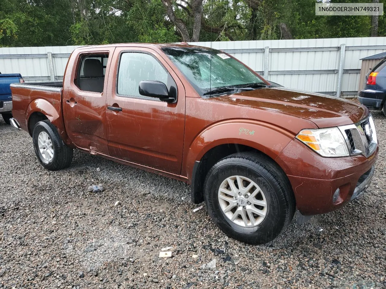 1N6DD0ER3HN749321 2017 Nissan Frontier S