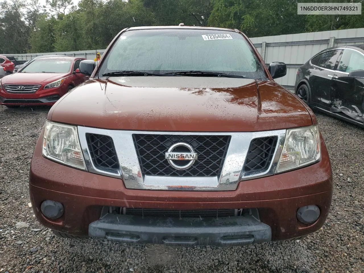 2017 Nissan Frontier S VIN: 1N6DD0ER3HN749321 Lot: 72354064