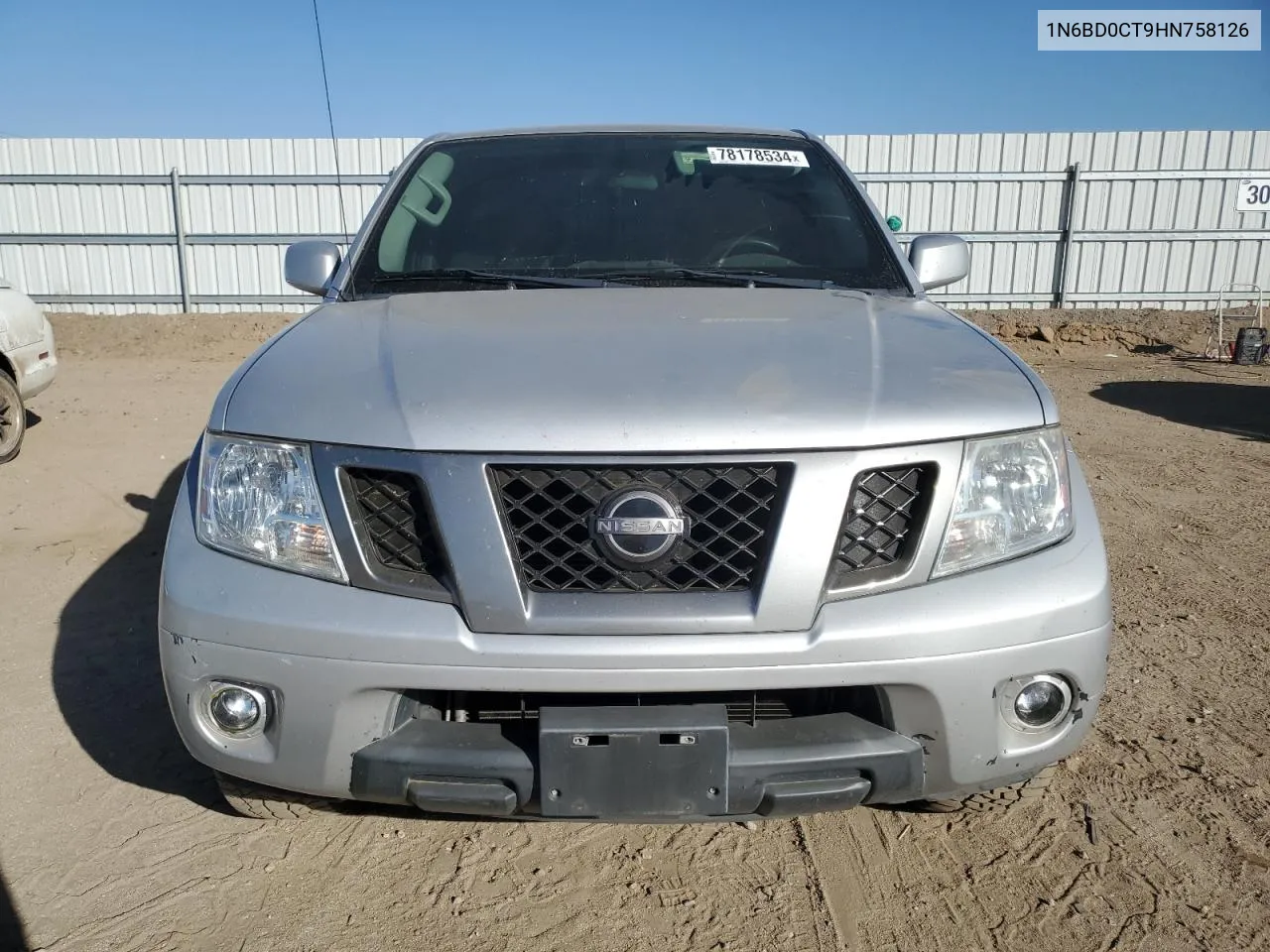 2017 Nissan Frontier S VIN: 1N6BD0CT9HN758126 Lot: 78178534