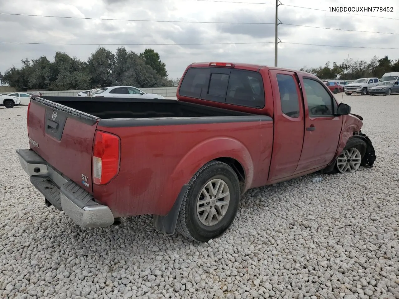 2017 Nissan Frontier Sv VIN: 1N6DD0CUXHN778452 Lot: 78741864