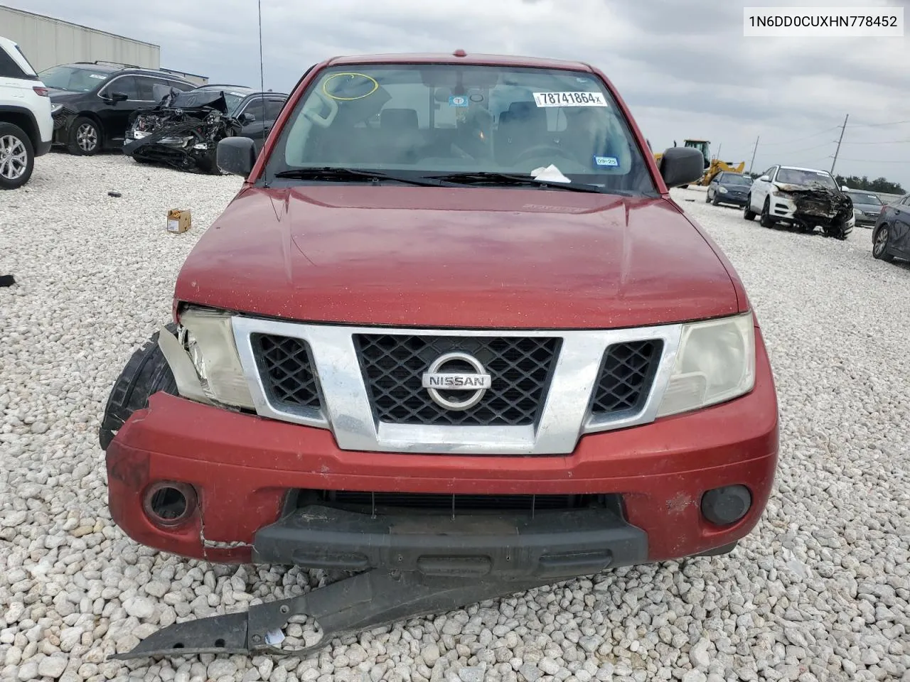 2017 Nissan Frontier Sv VIN: 1N6DD0CUXHN778452 Lot: 78741864