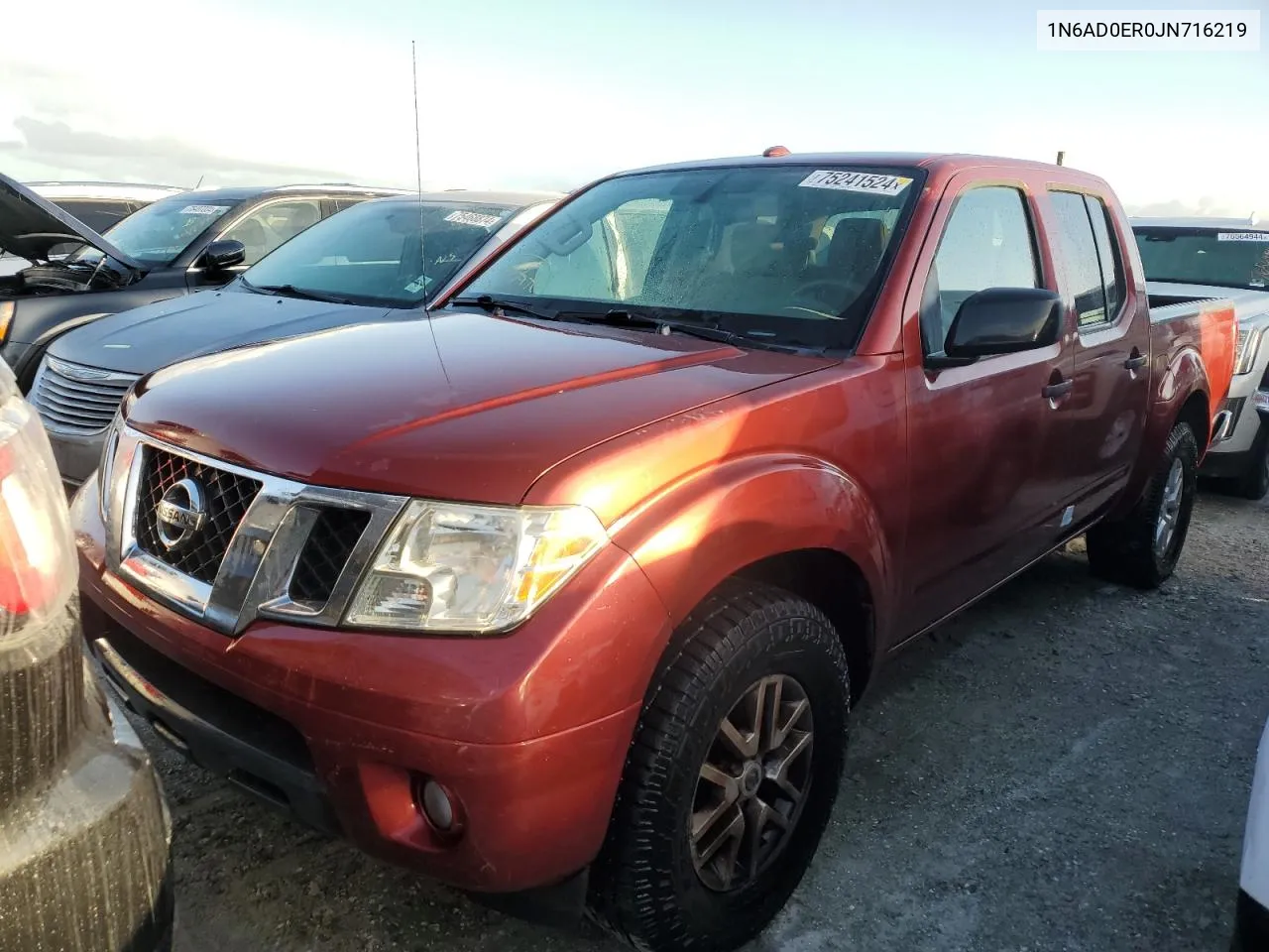 2018 Nissan Frontier S VIN: 1N6AD0ER0JN716219 Lot: 75241524