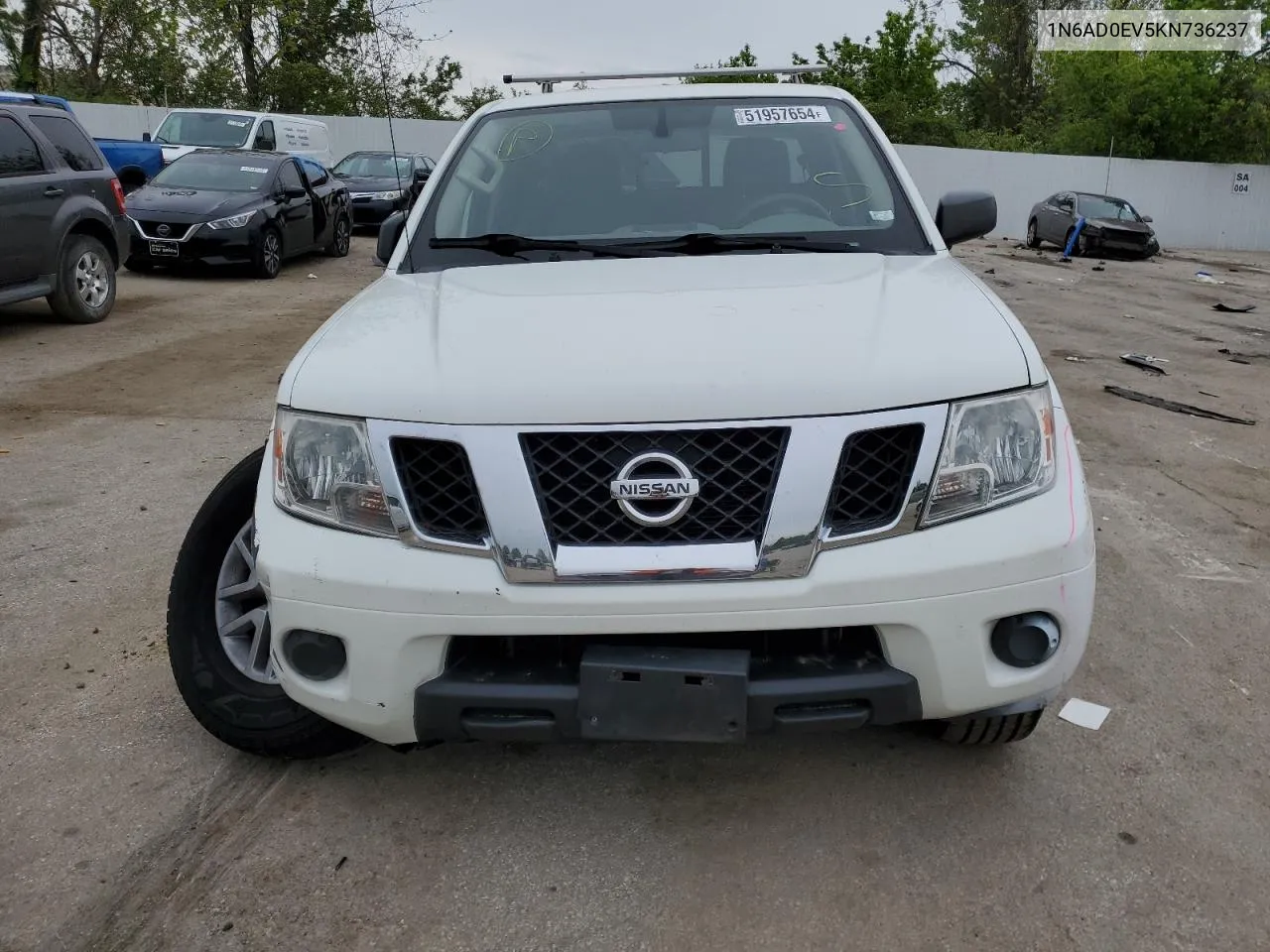 2019 Nissan Frontier S VIN: 1N6AD0EV5KN736237 Lot: 51957654