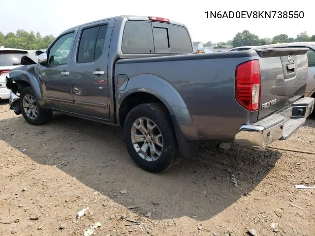 2019 Nissan Frontier S VIN: 1N6AD0EV8KN738550 Lot: 61401584