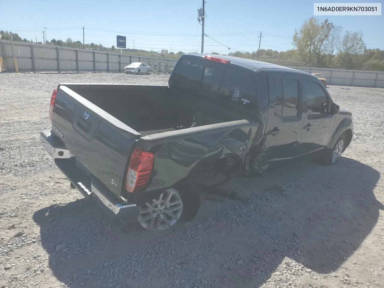 2019 Nissan Frontier S VIN: 1N6AD0ER9KN703051 Lot: 76423754