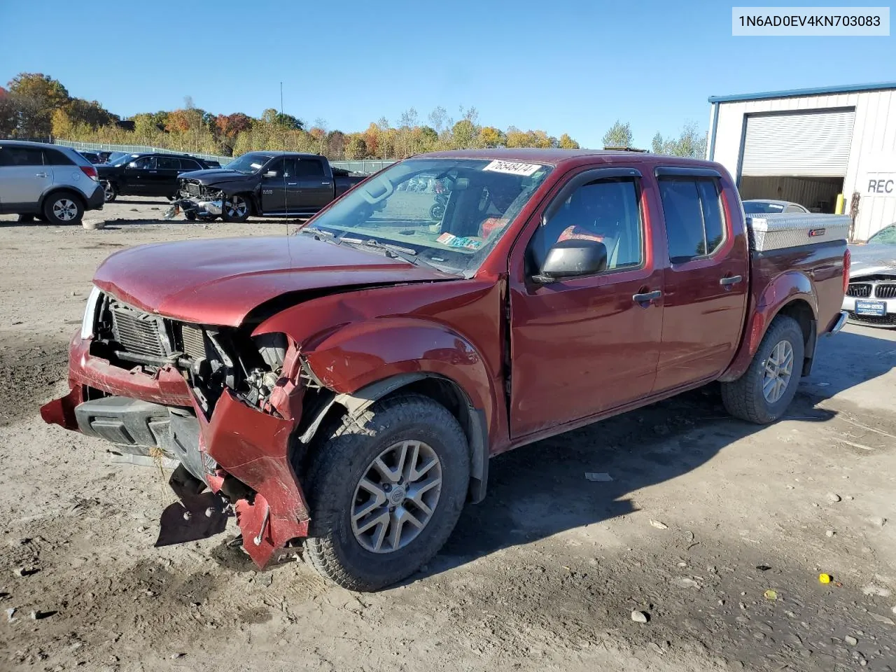 2019 Nissan Frontier S VIN: 1N6AD0EV4KN703083 Lot: 76548474