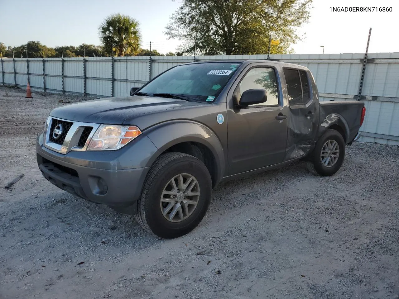 2019 Nissan Frontier S VIN: 1N6AD0ER8KN716860 Lot: 78332354